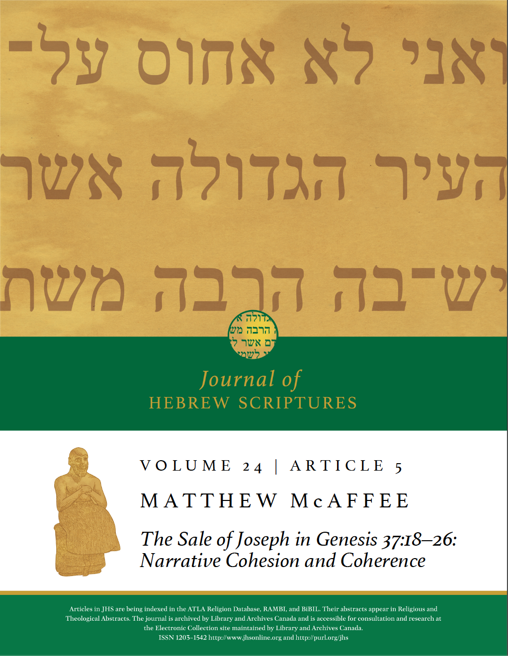 JHS, Volume 24, Article 5, Cover Page