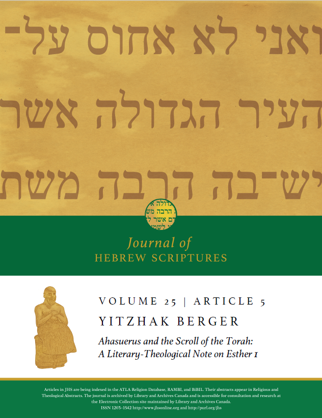 JHS Volume 25 Article 5 Cover