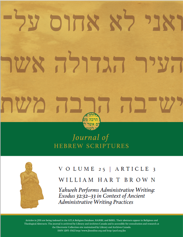 JHS Volume 25 Article 3 Cover